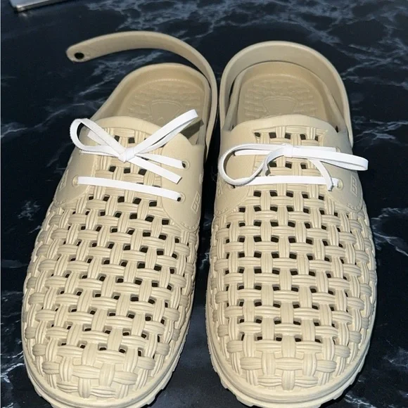 Barbara King Sole Steppers All-Weather Slip On Gardening Shoes Khaki Size Large - Picture 9 of 10